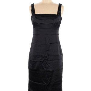Signature by Sangria Black sleeveless body con Bandage  Cocktail LBD Dress
